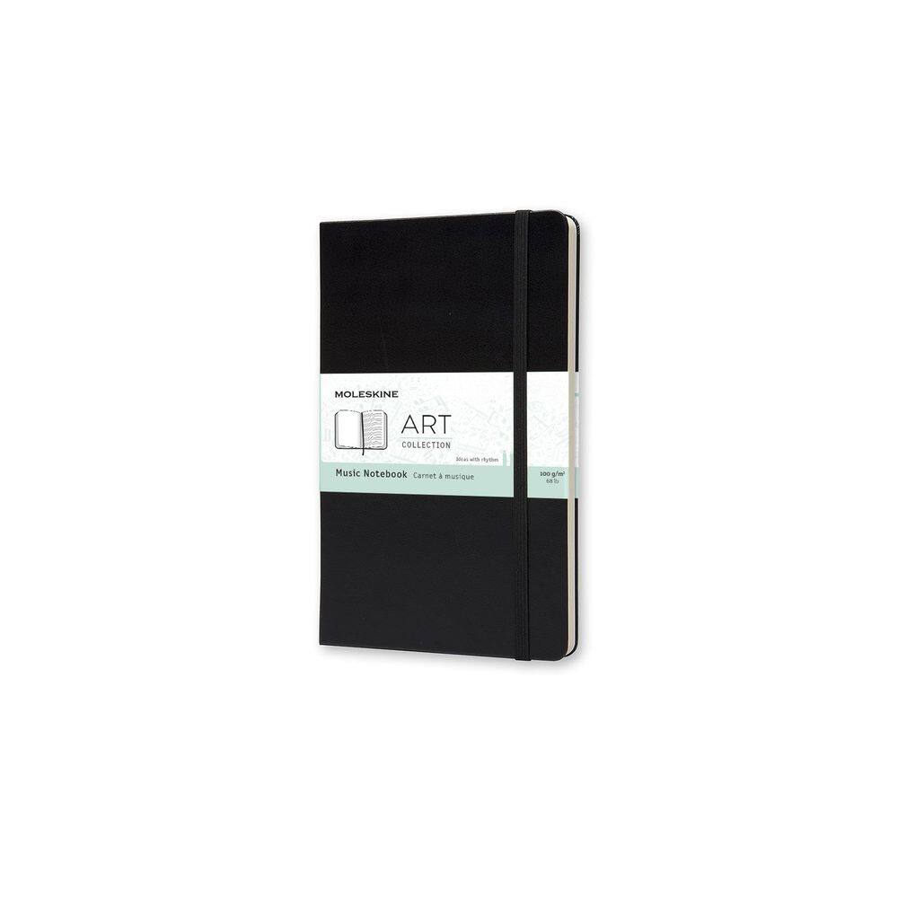 Caderno Moleskine Art Music, capa dura, grande, preto, 192p