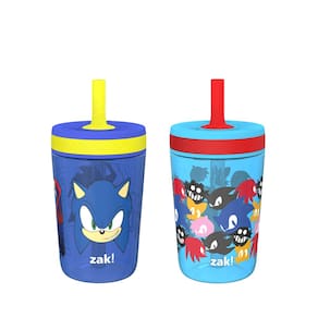 Copo Zak Designs Sonic the Hedgehog Kelso, pacote com 2 unidades de 450 ml