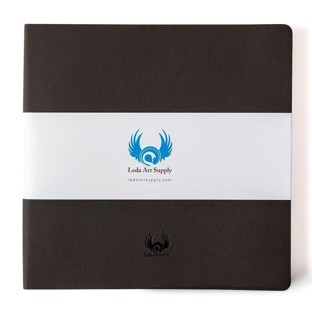 Caderno de esboços Leda Art Supply Square 10x10 cm com 160 páginas