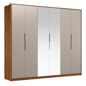 Guarda Roupa Casal Atrice 6 Portas com 2 Espelhos - Demartêz