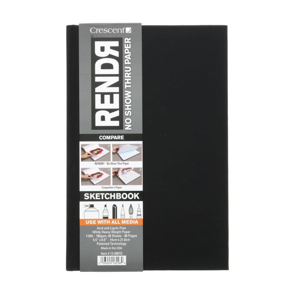 Caderno de esboços Crescent Creative Products RENDR 14x21cm