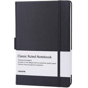 Caderno Lemome Ruled Journal 14,6 x 21 cm em couro sintético 192p