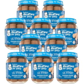Comida para bebês Gerber Mealtime Lil` Sticks Chicken 10 meses ou mais