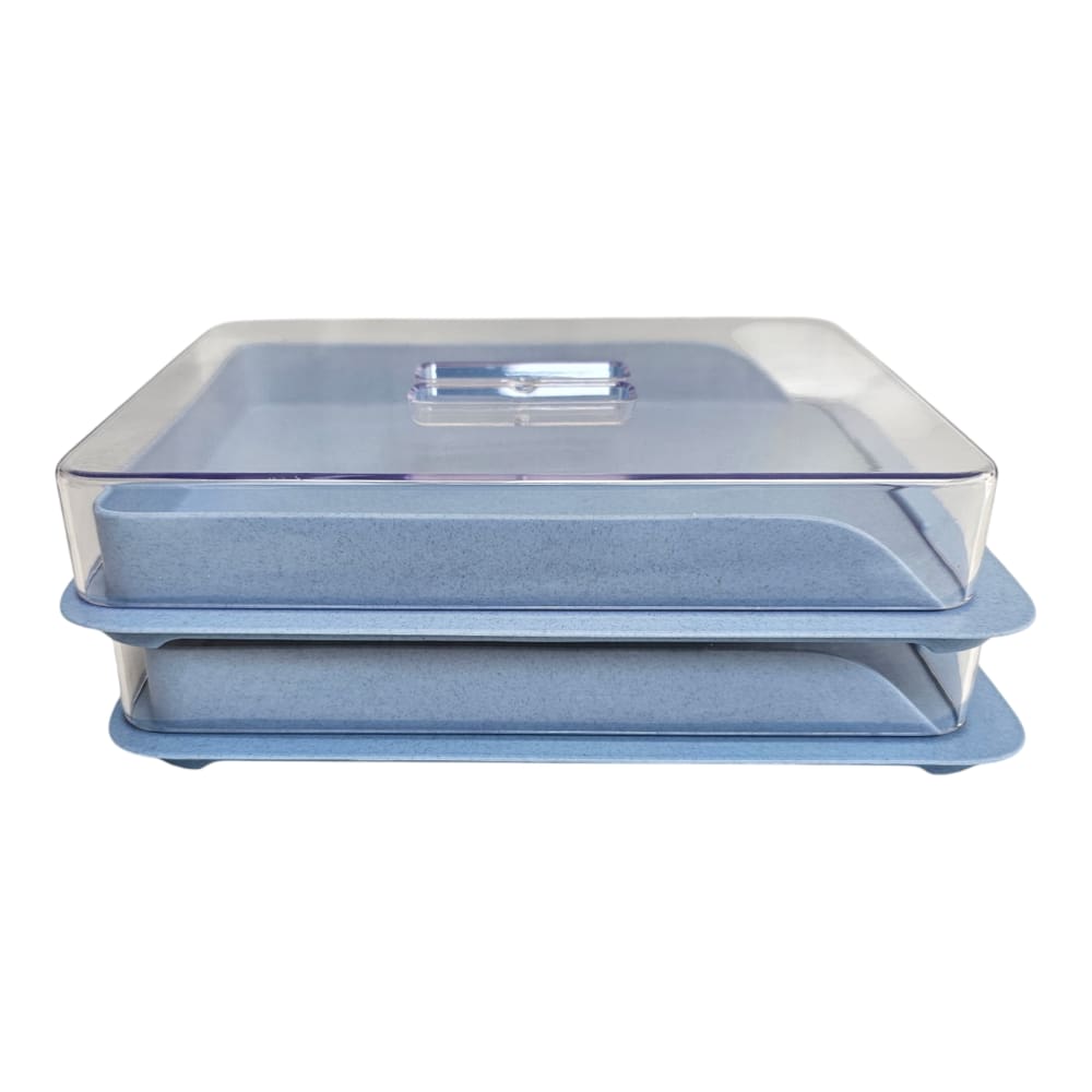 Kit 02 Porta Frios Organizador Geladeira Acrílico e Plástico