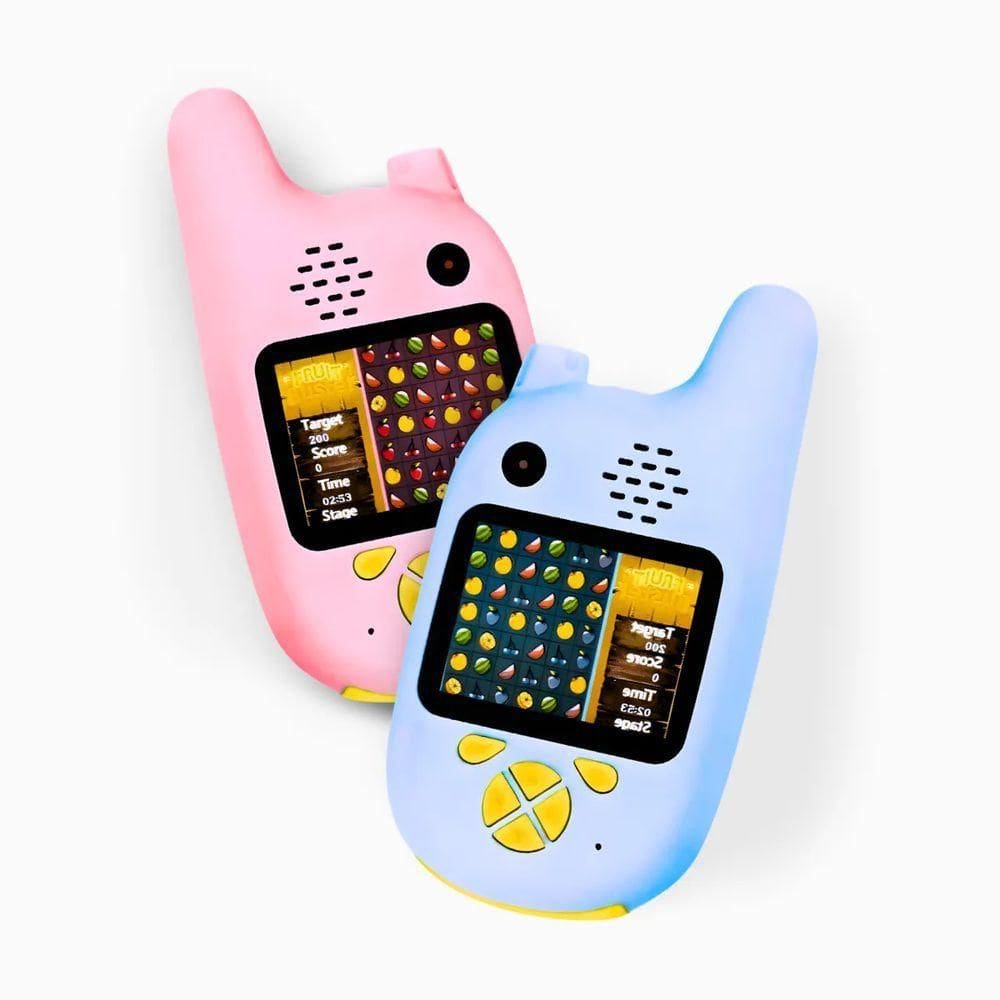 Par Walkie Talkie Infantil Com Câmera Digital Para Crianças