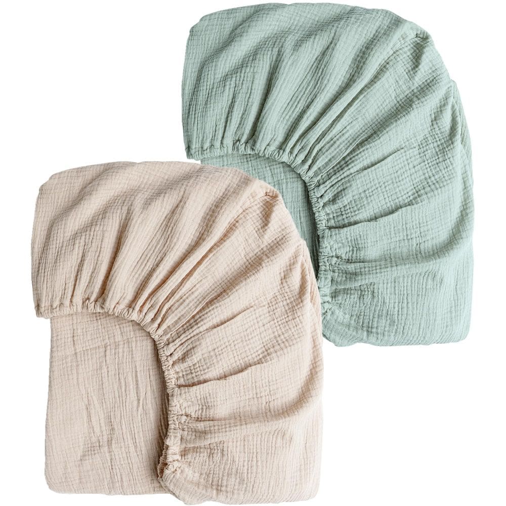 Lençóis de berço Konssy Muslin 100% algodão para berço padrão