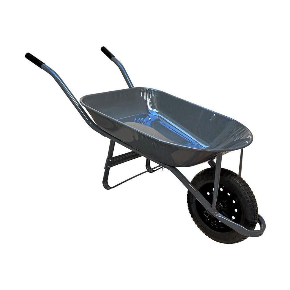 Carrinho De Mão Em Aço Carbono Pneu E Câmara Chapa 24mm 60l