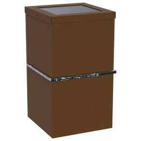 Arandela de Parede Modaza Mediare Alumínio 25W, Marrom 16,5 cm