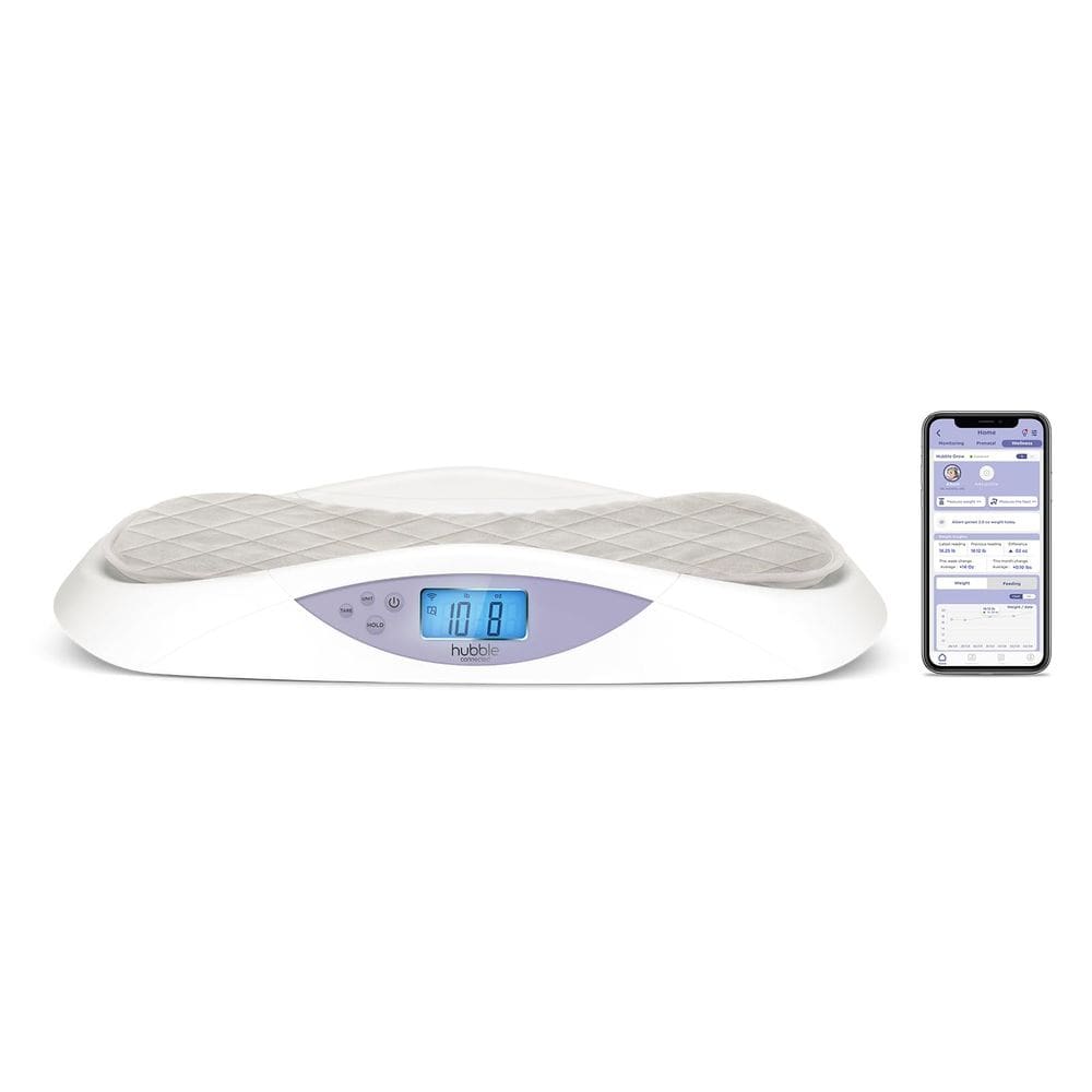 Smart Baby Scale Hubble Grow Track Growth com o aplicativo HubbleClub