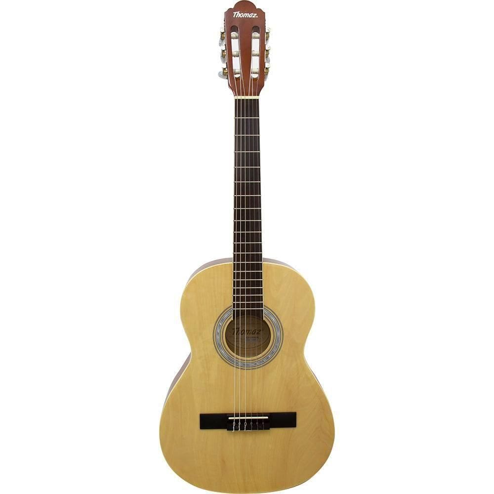 Violão Acústico Infantil De Nylon Para Destros Com Tensor Tcg 360 Natural Thomaz [f097]