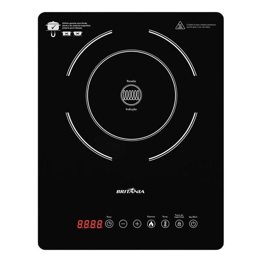 Cooktop De Indução Britânia 10 Níveis BivoltBCT14P