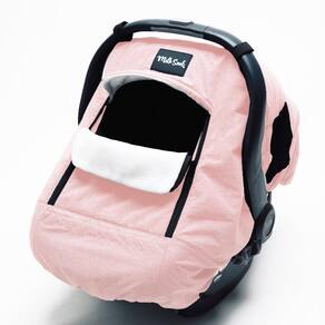 Capa de assento de carro para bebês de inverno Milk Snob impermeável rosa