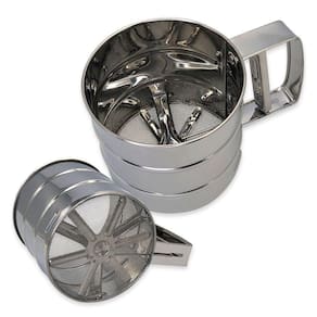 Caneca Peneira Polvilhadora Em Aço Inox - 250g