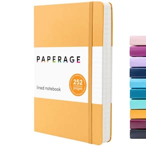 Caderno de jornal PAPERAGE forrado 252 páginas Calêndula 14x20cm