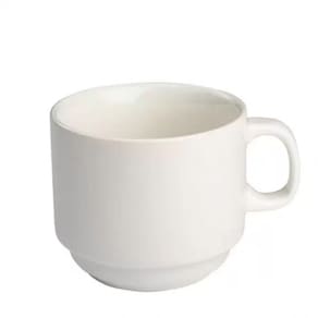 Kit 6 Xicaras Cha Branca S/pires Empilhavel 200ml Porcelart