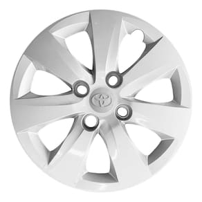 1X Calota Etios Hatch Sedan Aro 14 Prata Parafusada 1301