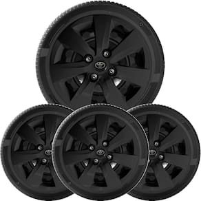 4X Calota Etios Hatch Sedan Aro 14 Preto Com Emblema 1301
