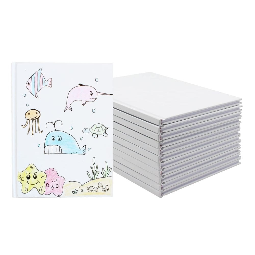 Livro em branco zmybcpack, capa dura, 6 x 8 polegadas, 22 folhas/44 páginas