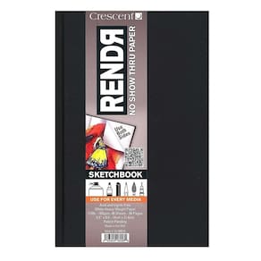 Caderno de esboços Crescent Creative Products RENDR 8,5 x 11 polegadas branco