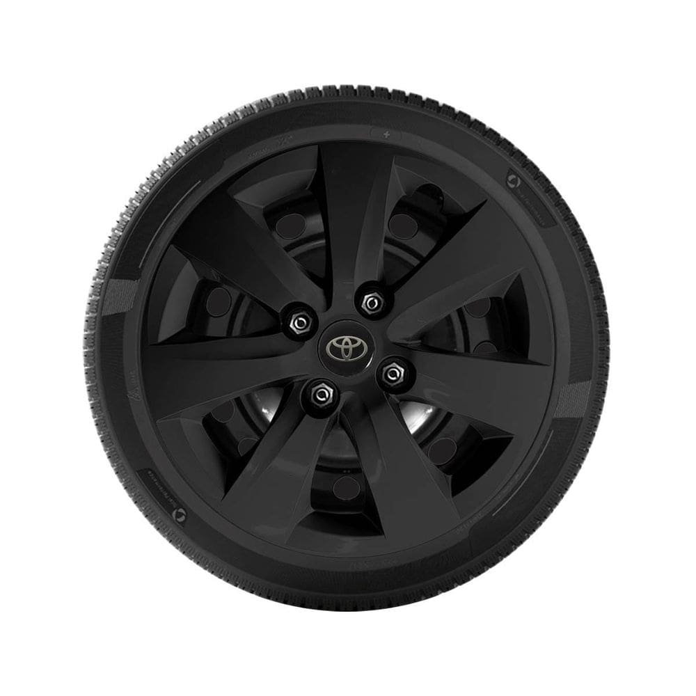 1X Calota Etios Hatch Sedan Aro 14 Preto Parafusada 1301