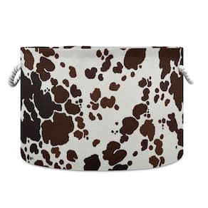 Cesta de armazenamento Kigai Cow Print Canvas em tela 50,8x50,8x35,5 cm
