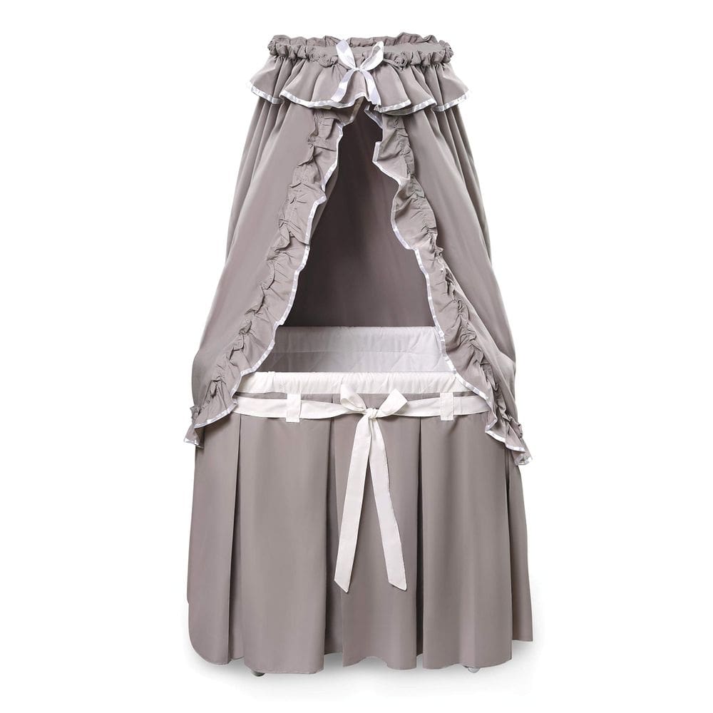 Canopy Bassinet Badger Basket Majesty com colchão e armazenamento