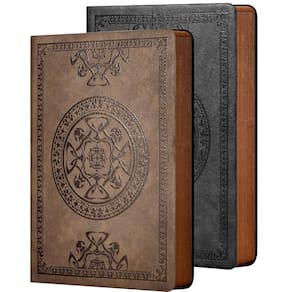 Caderno CAGIE Leather Vintage Journal para homens 180 páginas