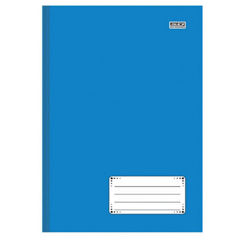 Caderno Brochura 48 Folhas Capa Dura 1/4 Azul