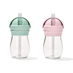 Copo de palha OXO Tot Transitions, pacote de 270 ml, Opal and Blossom, 2 unidades
