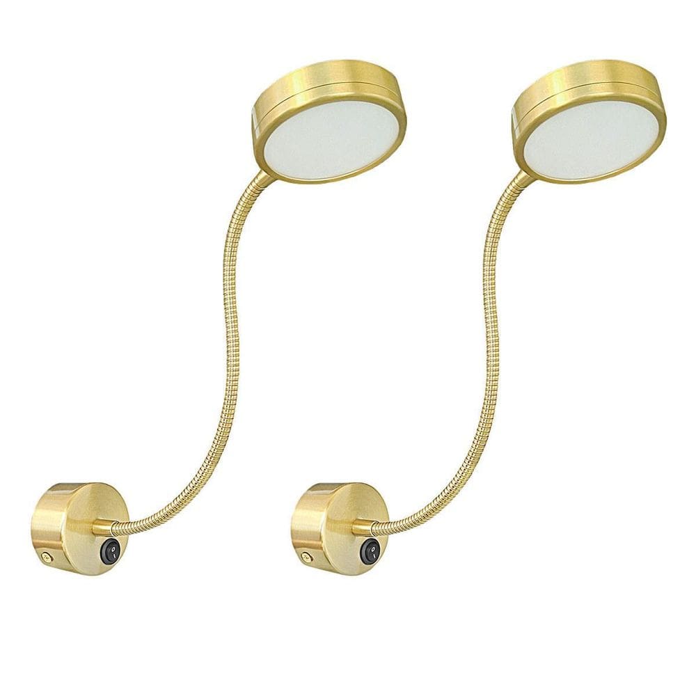 Kit 2 Arandela Leitura Direcionável Cabeceira Led 5W 3000K