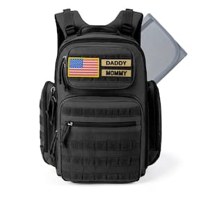 Bolsa de fraldas MIRACOL Outdoor para homens com trocador preto