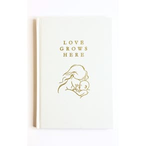 Diário de gravidez e livro de memórias de bebês Willow Bear Linen