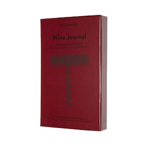 Passion Journal Moleskine Wine, capa dura, vermelho bordeaux, 400p