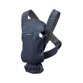 Portador de bebê BabyBjörn Mini 3D Mesh azul marinho