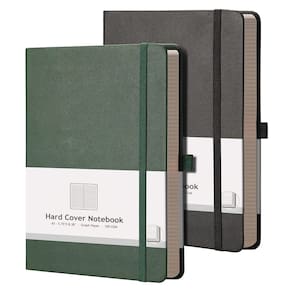Caderno AHGXG, papel gráfico A5, capa dura, 384p, 120 g/m2, pacote com 2
