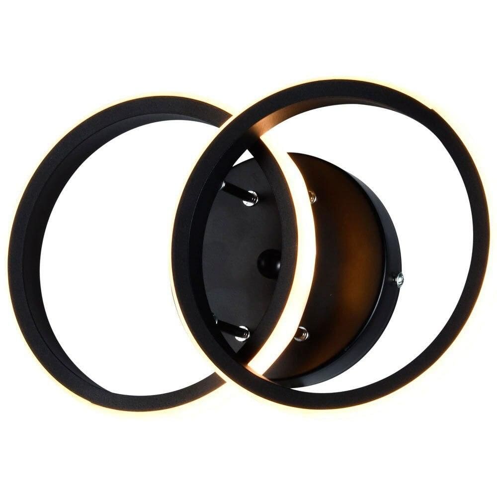 Lustre Plafon Redondo Modaza Piazze, Preto