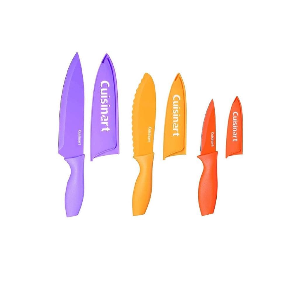 Conjunto De Facas Cuisinart Com Tabua Collor Collection 9 Peças C55Cb-9Pr