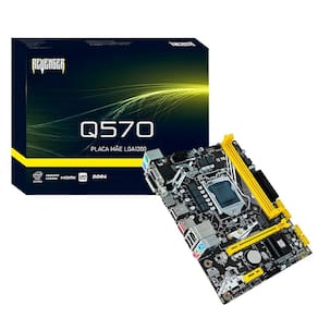 Placa Mãe Intel LGA 1200, G-Q570, Slot M.2 NVMe, VGA, HDMI, Revenger