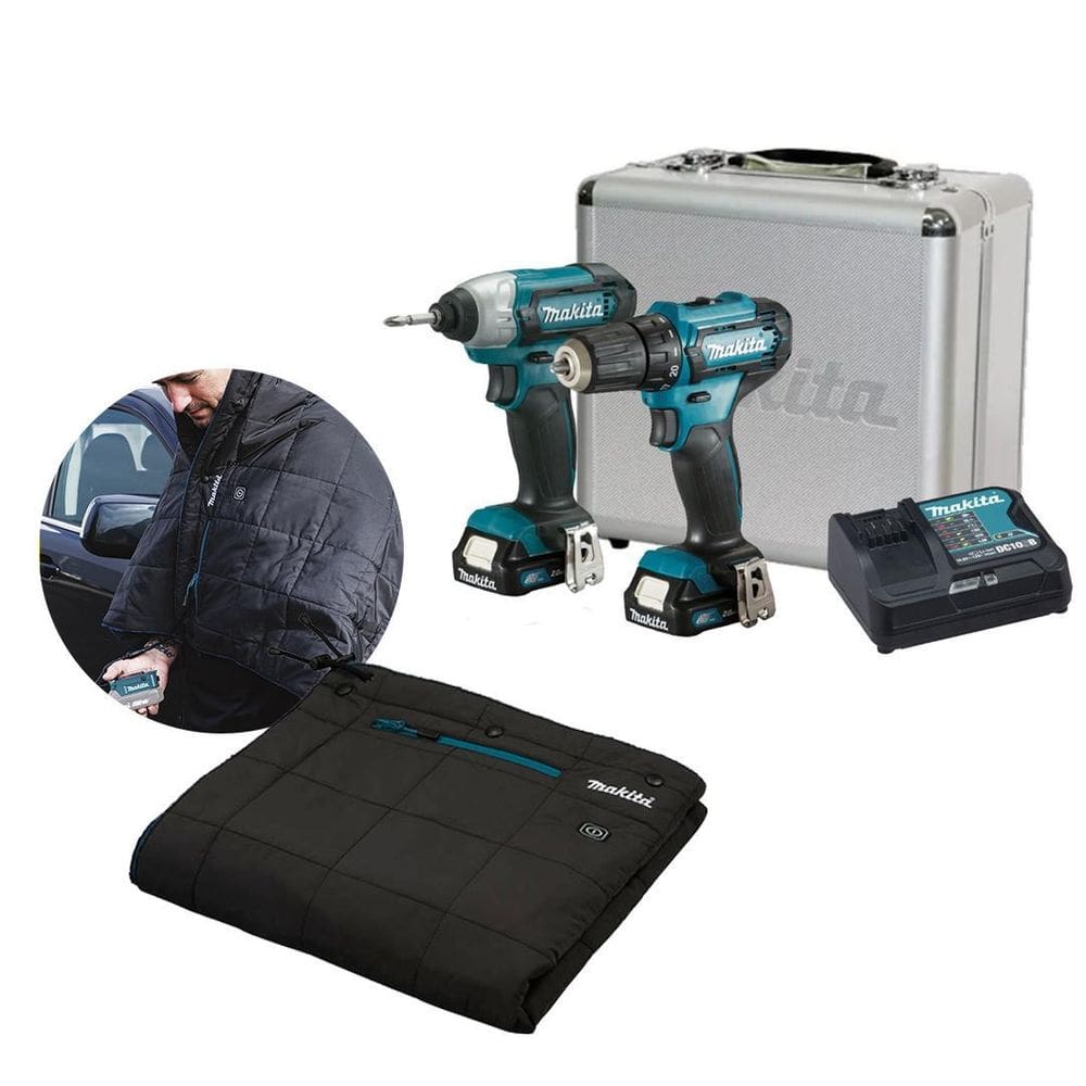 Kit Clx224Sax Makita Paraf Df333D + Ch Impcto Td110D + Manta