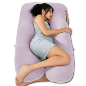 Almofada de gravidez QUEEN ROSE Cooling U em forma de roxo