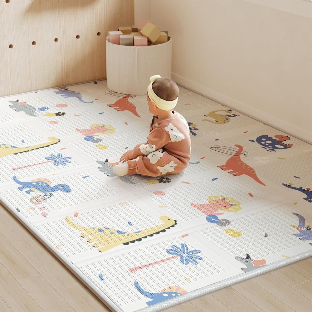 Tapete de brincar para bebês BG-BABYGO BabyGo 50x78cm reversível à prova d`água