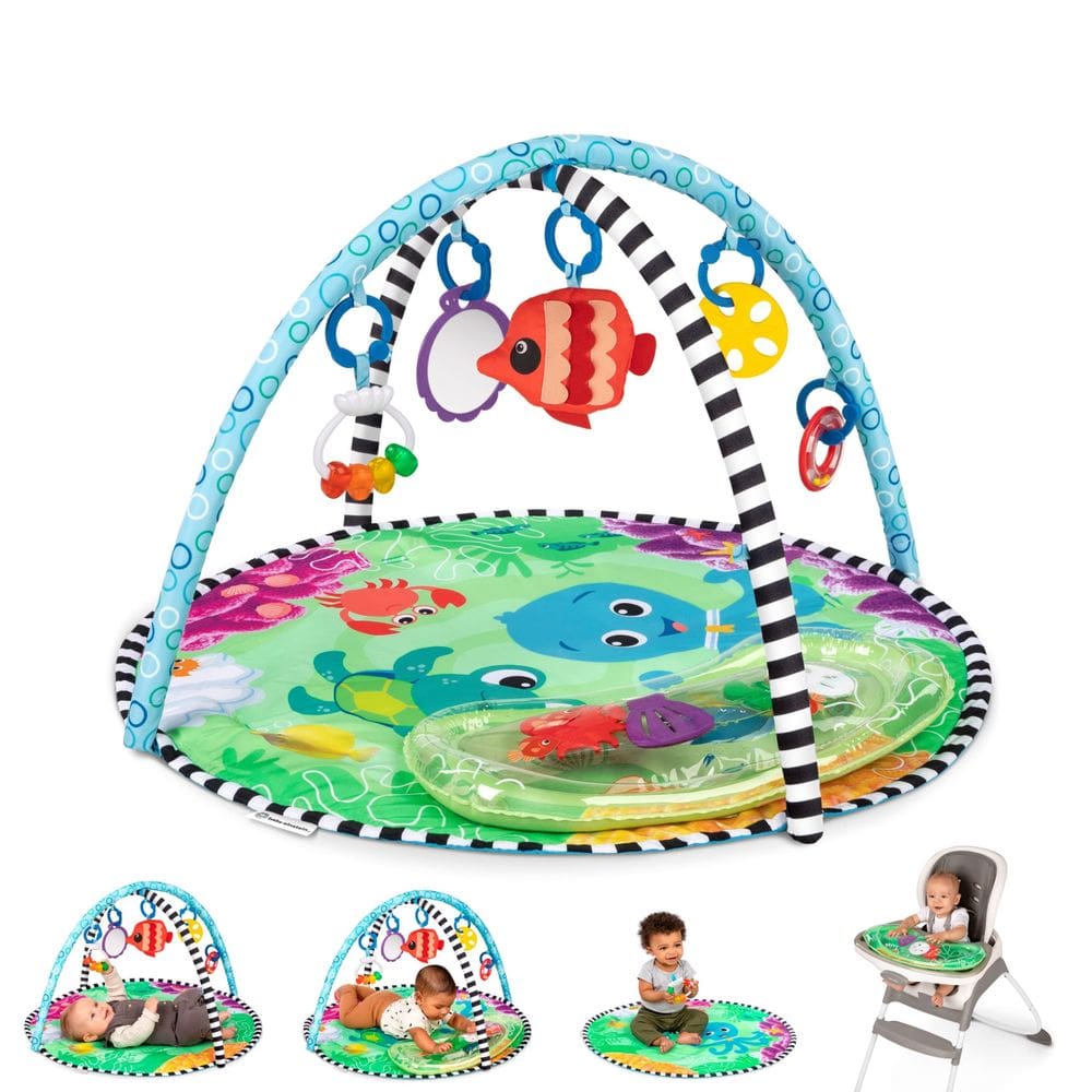 Tapete aquático Baby Einstein Sea Floor Explorers com brinquedos sensoriais