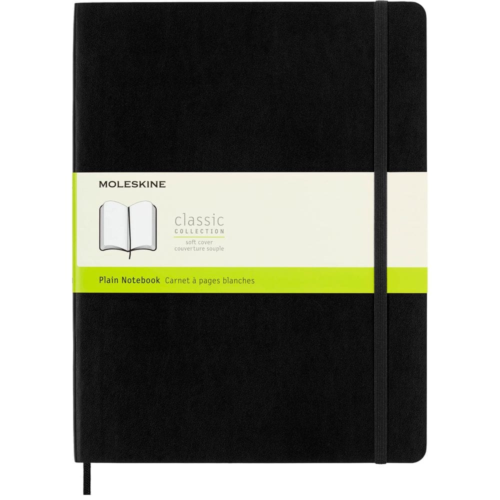 Caderno Moleskine Classic Soft Cover XL preto 192 páginas