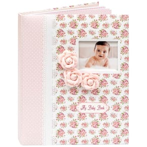 Livro de memórias de bebês Diário de lembranças para meninas - rosa
