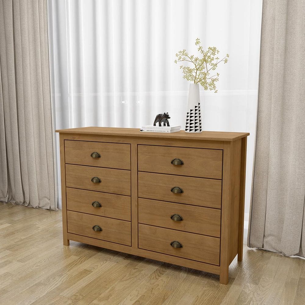 Cômoda 8 Gavetas Topázio Freijó Madeira Pinus - Finestra
