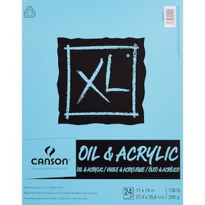 Papel Canson Série XL, óleo e acrílico, 11x14in (24 folhas)