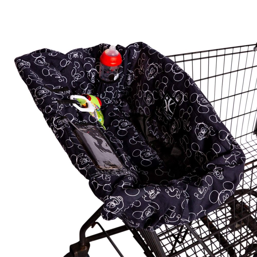 Carrinho de compras e capa para cadeira alta J.L. Childress Disney