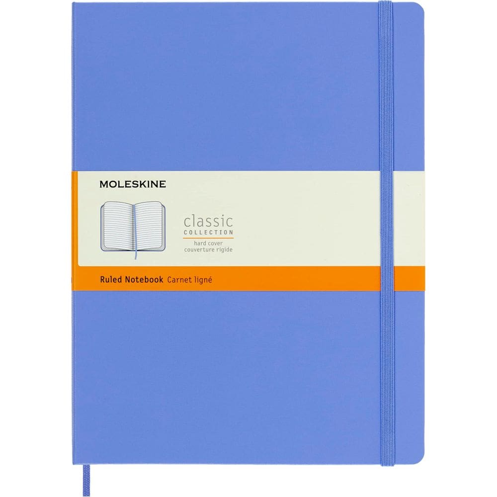 Caderno Moleskine Classic com capa dura XL azul hortênsia