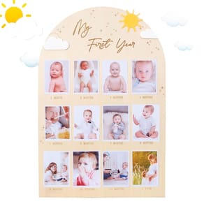 Quadro fotográfico Agkvw My First Year Baby Birthday Decoration