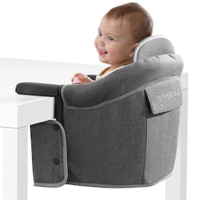 Cadeira alta Hook On Tinybow Clip On para bebê com arnês de 5 pontos